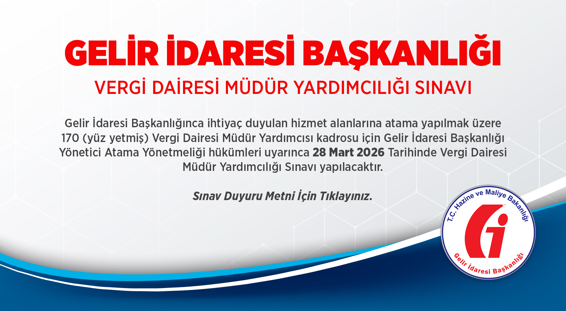 GİB VERGİ DAİRESİ MÜDÜR YARDIMCILIĞI SINAVI-2